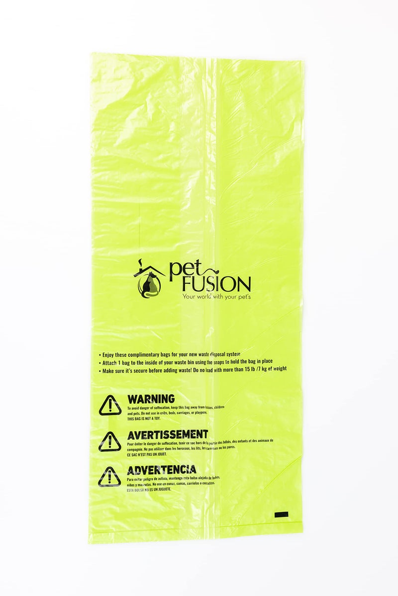 PetFusion Replacement Waste Bags Cat Litter Disposal & Outdoor Waste Disposal. Easily Holds 10+lbs. Durable Leakproof Dog Poop Bags - Image 2